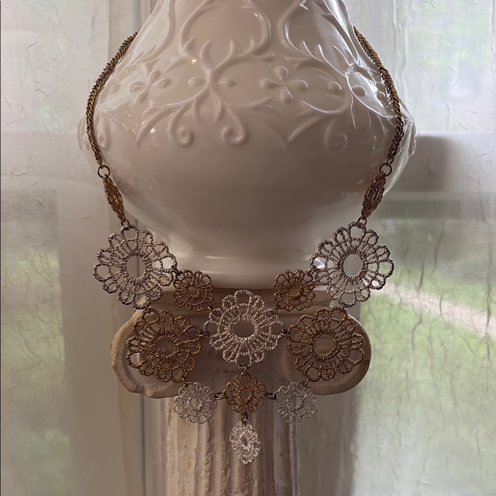 Vintage-Inspired Floral Necklace